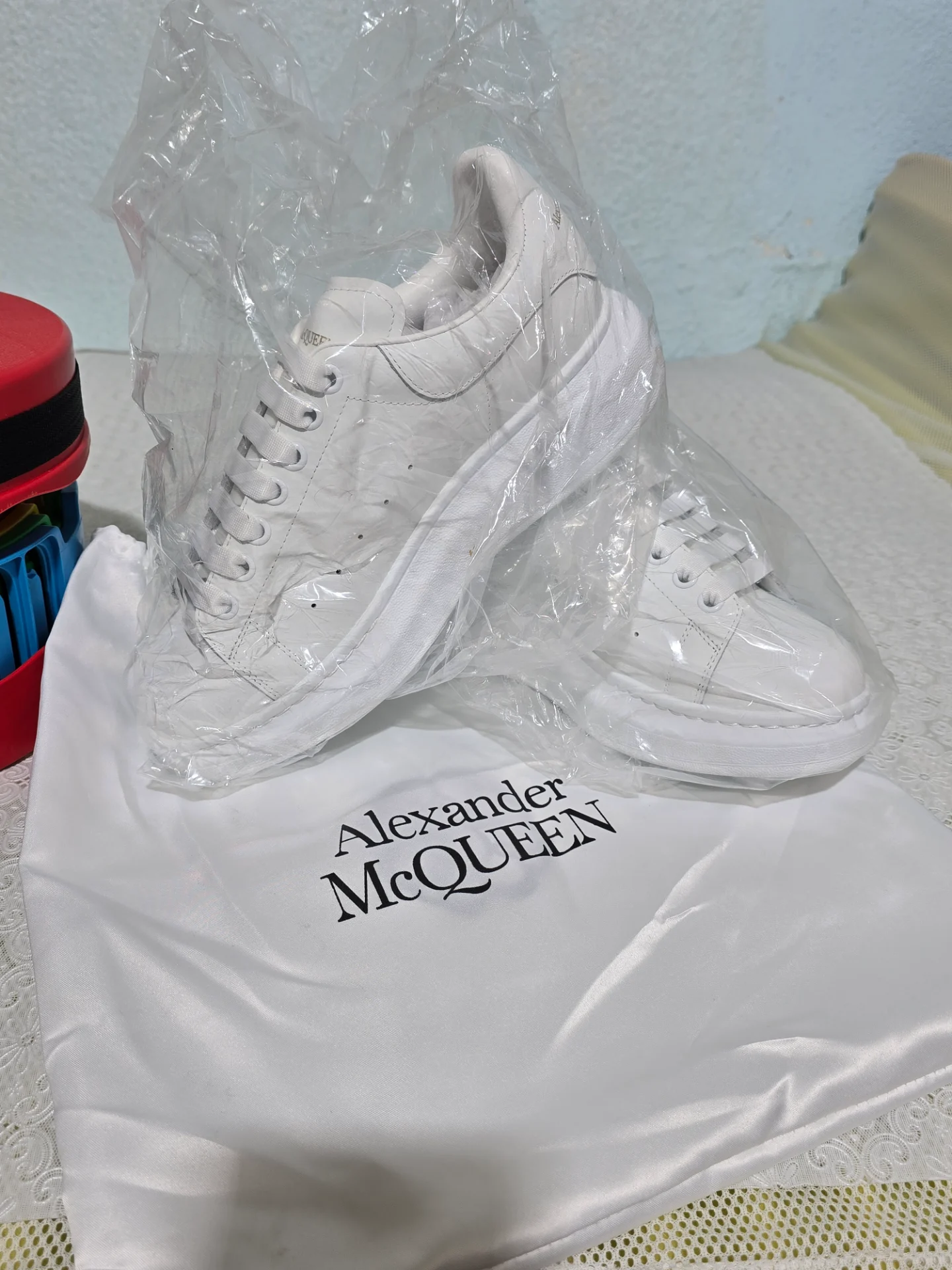 Adidasi din piele Alexander McQueen,marime 41 – fotografia 6 din 8