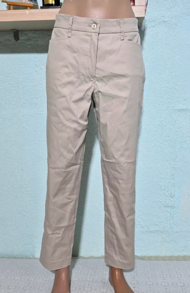 Pantaloni de vara, dama cu talie inalta, M – fotografia 1 din 8