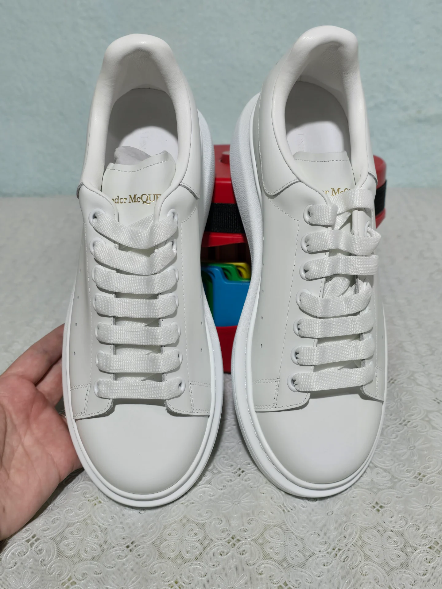 Adidasi din piele Alexander McQueen,marime 41 – fotografia 1 din 8