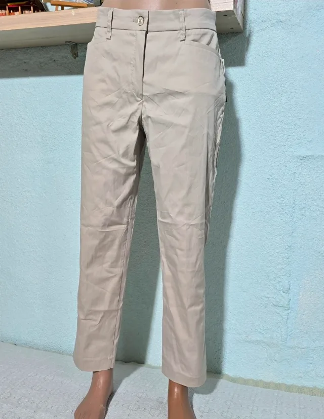 Pantaloni de vara, dama cu talie inalta, M – fotografia 2 din 8
