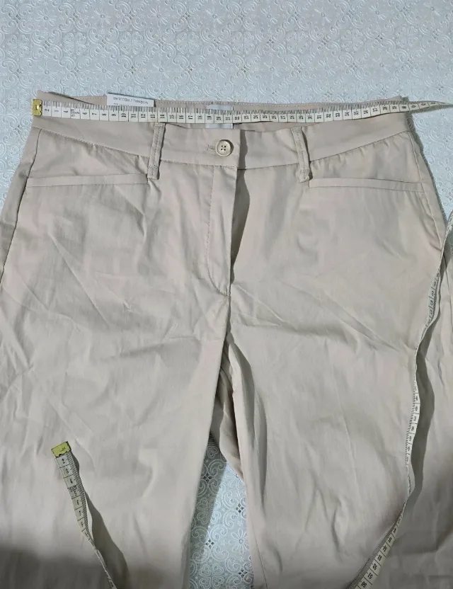 Pantaloni de vara, dama cu talie inalta, M – fotografia 5 din 8