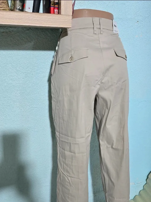 Pantaloni de vara, dama cu talie inalta, M – fotografia 4 din 8