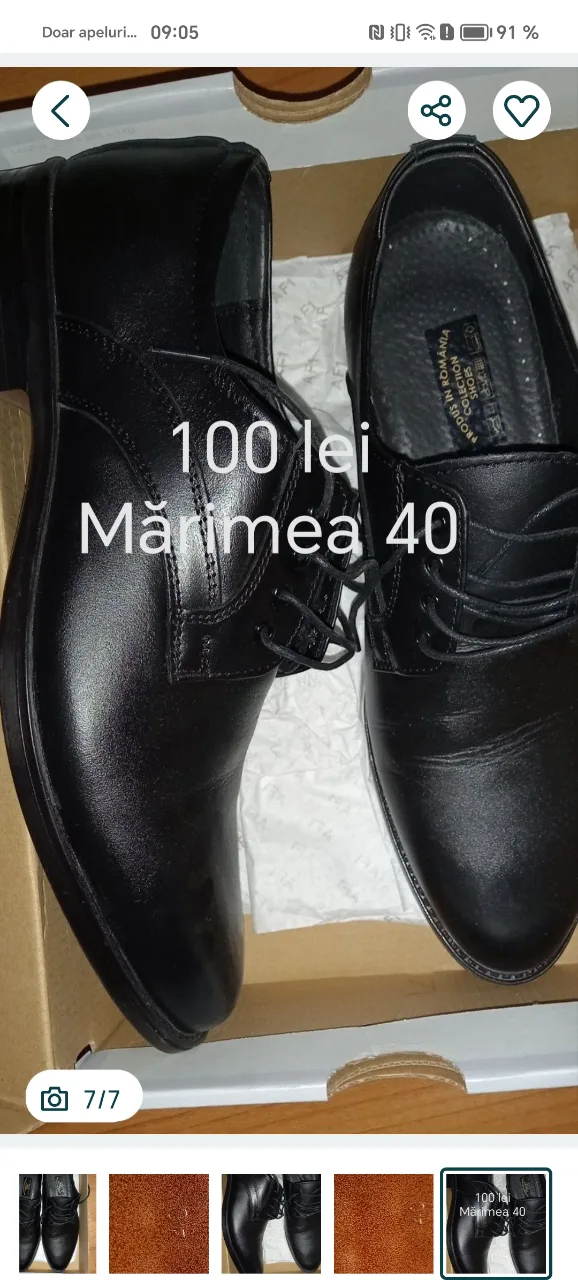 pantofi bărbat mărimea 40 – fotografia 7 din 7