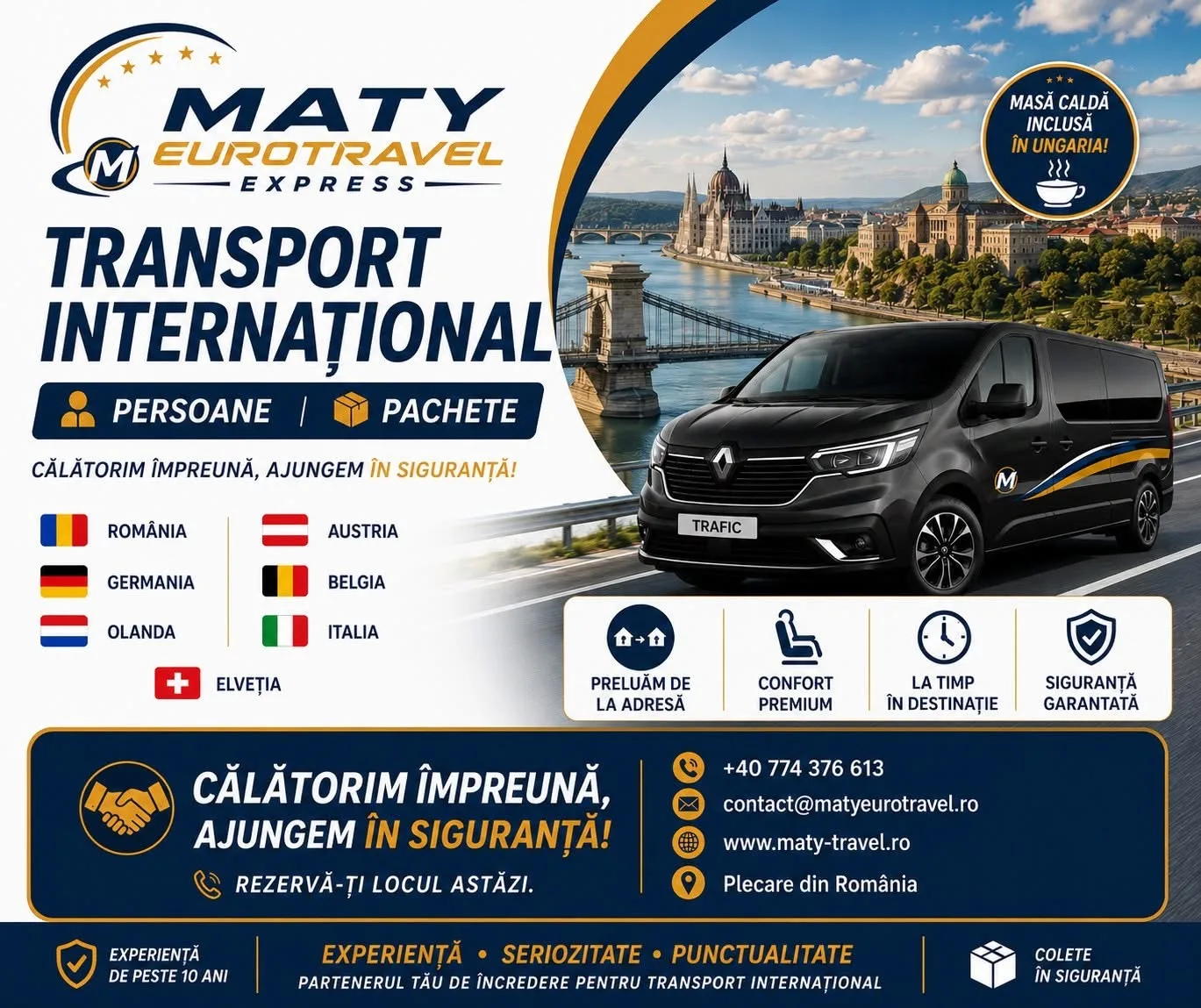MatyTravel Transport Persoane și Colete România-Germania – Timisoara, Timiș