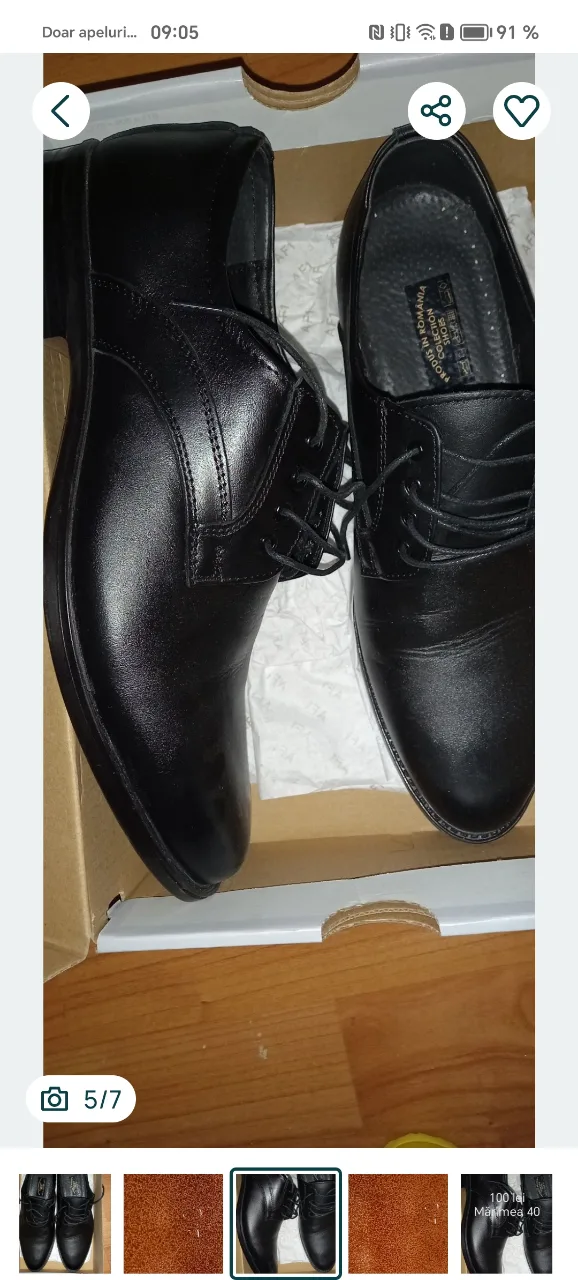pantofi bărbat mărimea 40 – fotografia 5 din 7