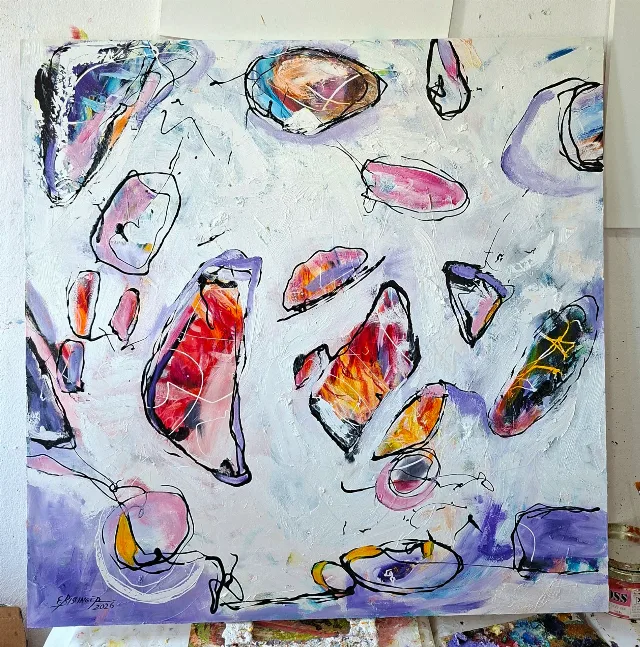 Pictura abstracta ,mare – Beius, Bihor