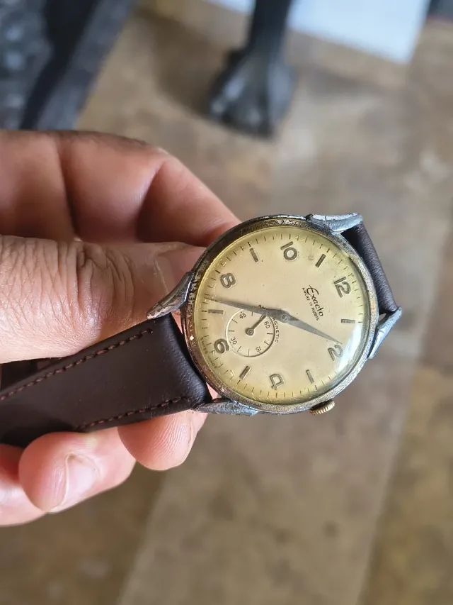 ceas mecanic barbatesc elvețian Exacto ( pre-Rado) – fotografia 2 din 8