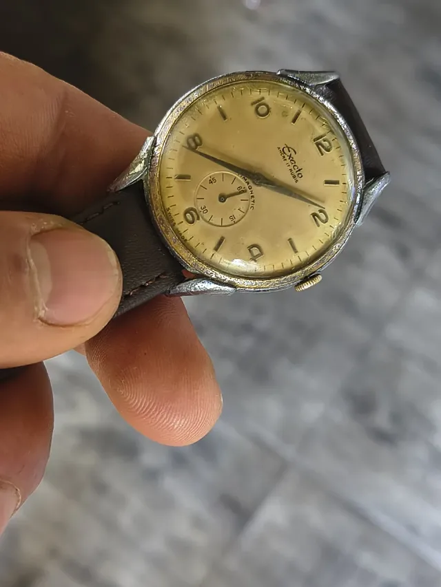ceas mecanic barbatesc elvețian Exacto ( pre-Rado) – fotografia 3 din 8