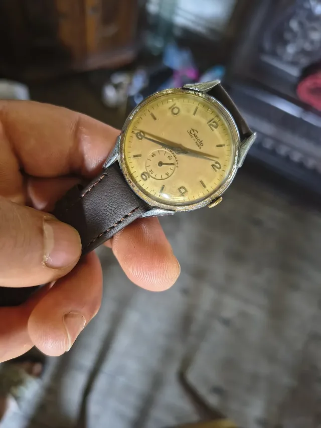 ceas mecanic barbatesc elvețian Exacto ( pre-Rado) – fotografia 4 din 8