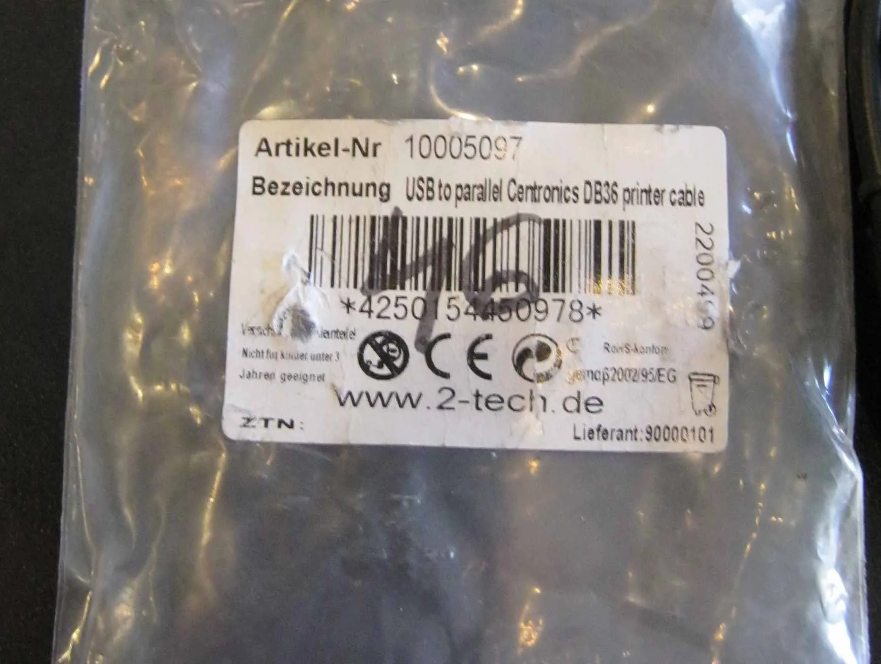 Adaptor USB to LPT (paralel) nou – fotografia 2 din 3