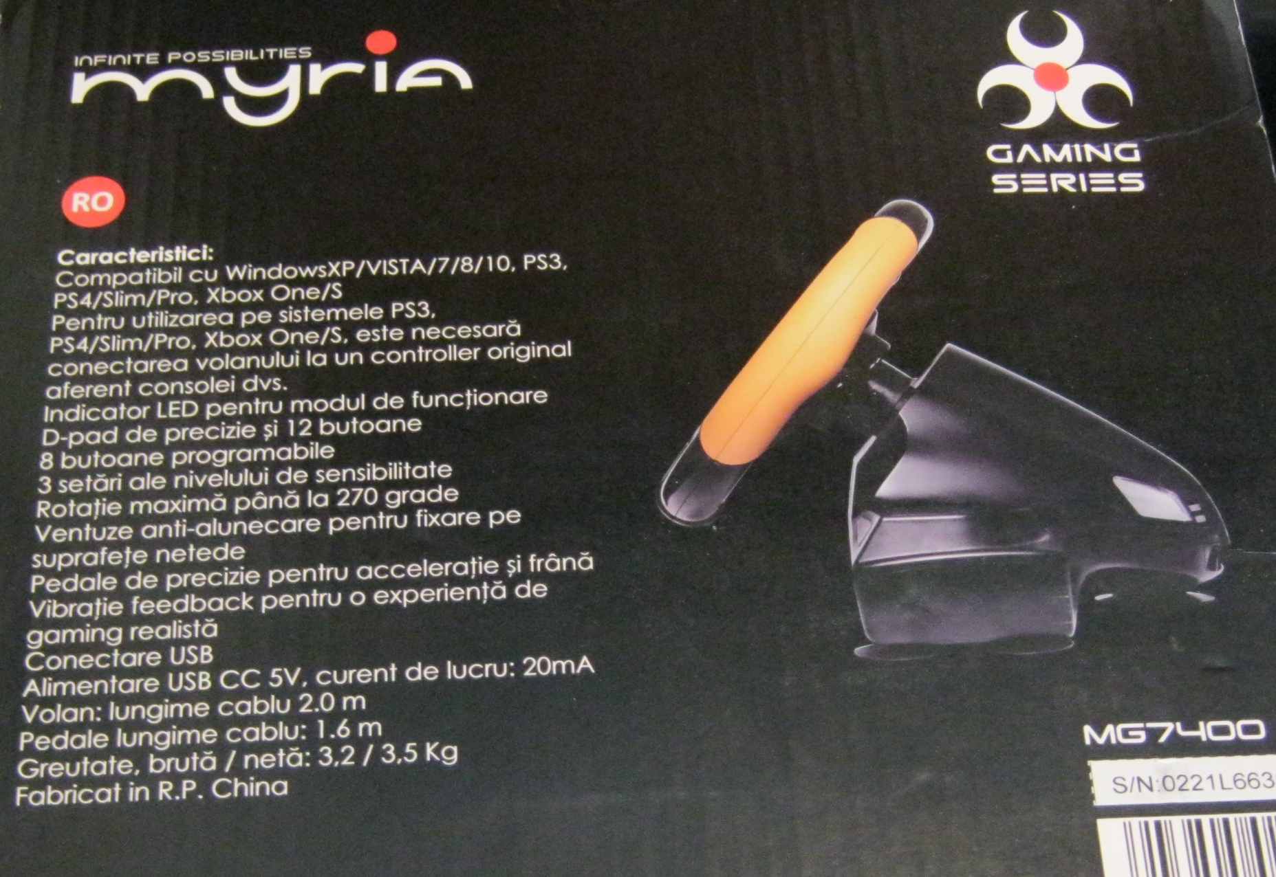 Volan gaming Myria – fotografia 8 din 8