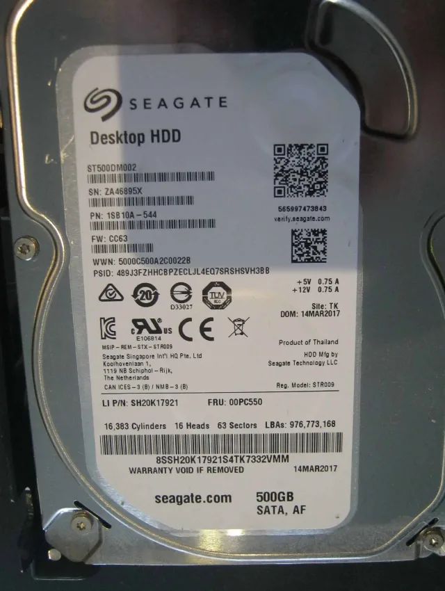 HDD 500 GB, 3.5" verificate cu HDD Sentinel, 100% toate – fotografia 3 din 6