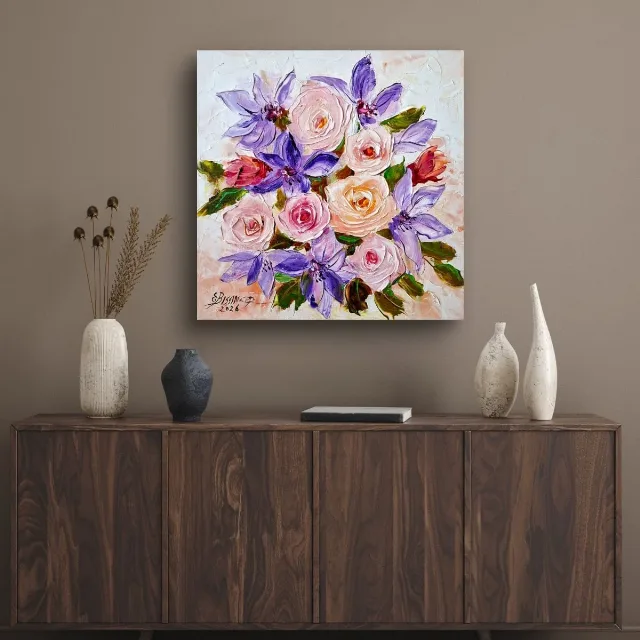 Trandafiri si clematis – fotografia 8 din 8