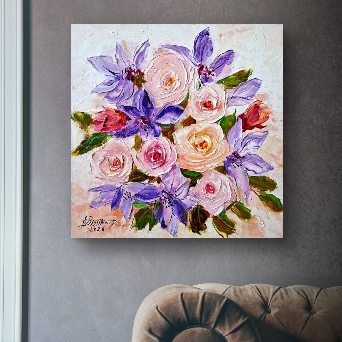 Trandafiri si clematis – fotografia 5 din 8