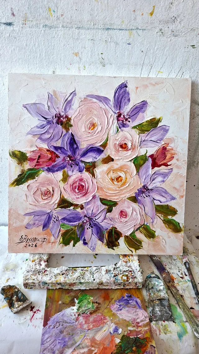 Trandafiri si clematis – fotografia 4 din 8