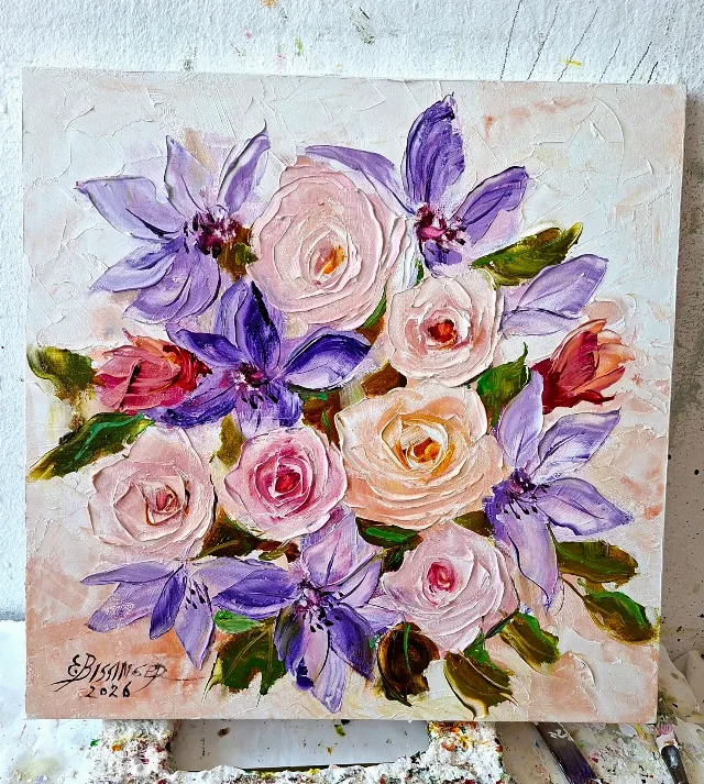 Trandafiri si clematis – fotografia 2 din 8