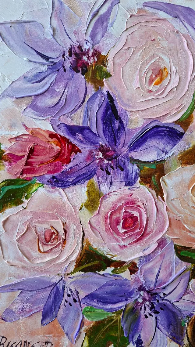 Trandafiri si clematis – fotografia 3 din 8