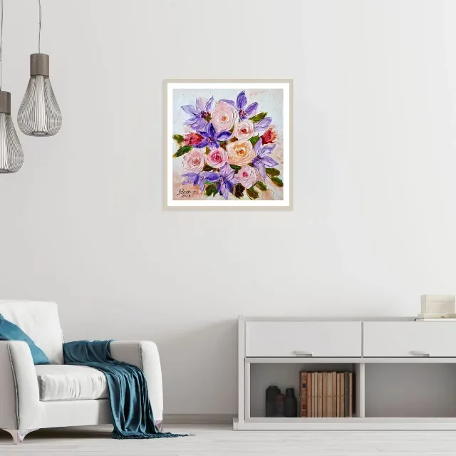 Trandafiri si clematis – fotografia 6 din 8