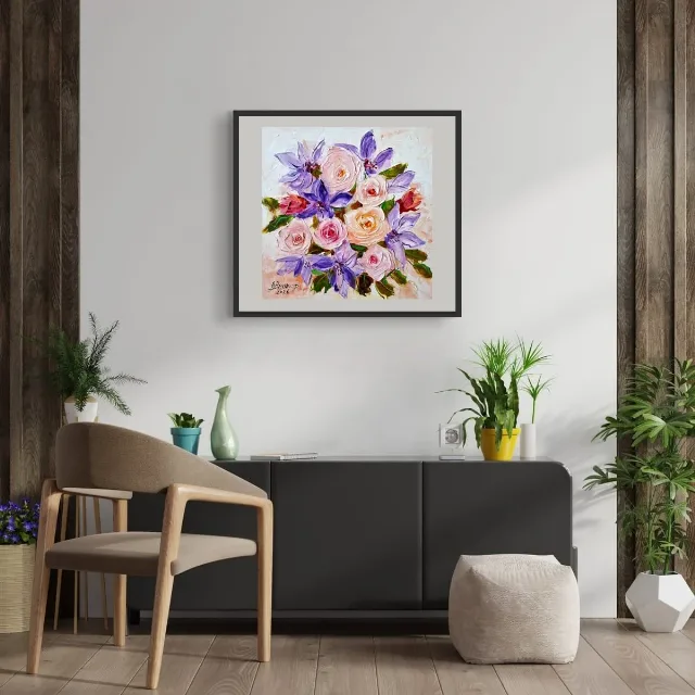 Trandafiri si clematis – fotografia 7 din 8