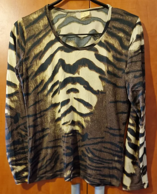 Credeo Collection, Bluza cu mânecă lungă, imprimeu tigru, 46 – Sector 6, București