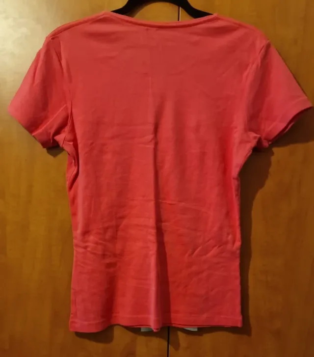 Green Source, Tricou de damă de culoare corai, M – fotografia 3 din 4