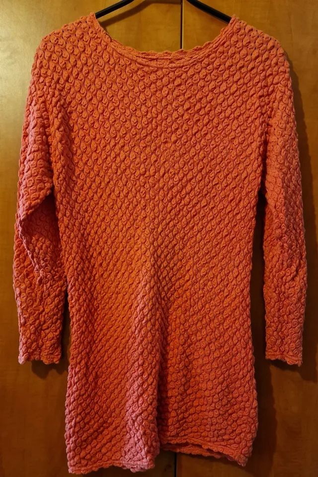 Set, bluza lunga cu fusta, orange, S – fotografia 6 din 6