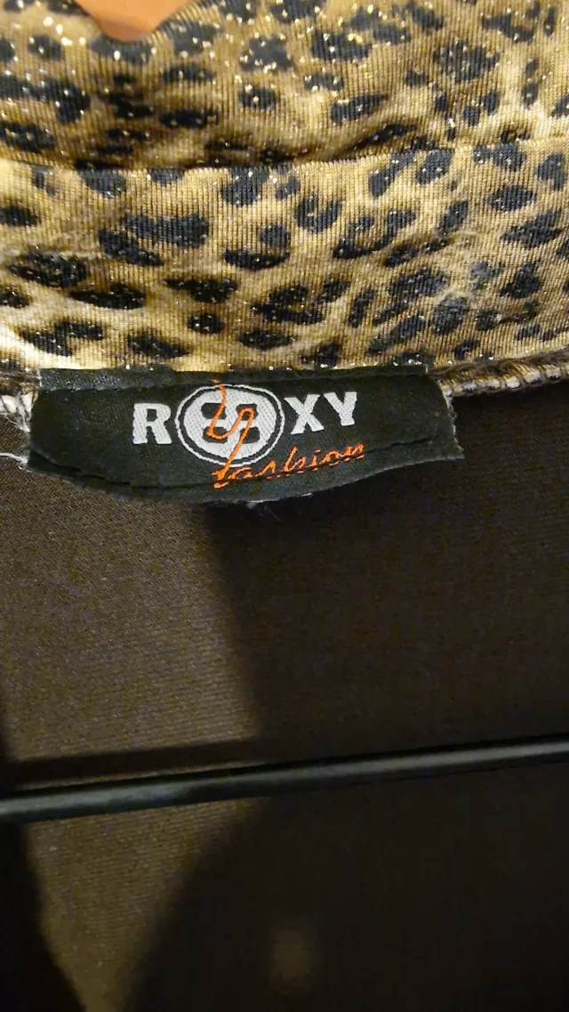 Bluză de damă, maro cu imprimeu leopard, M – fotografia 2 din 3