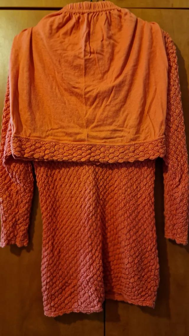 Set, bluza lunga cu fusta, orange, S – fotografia 4 din 6
