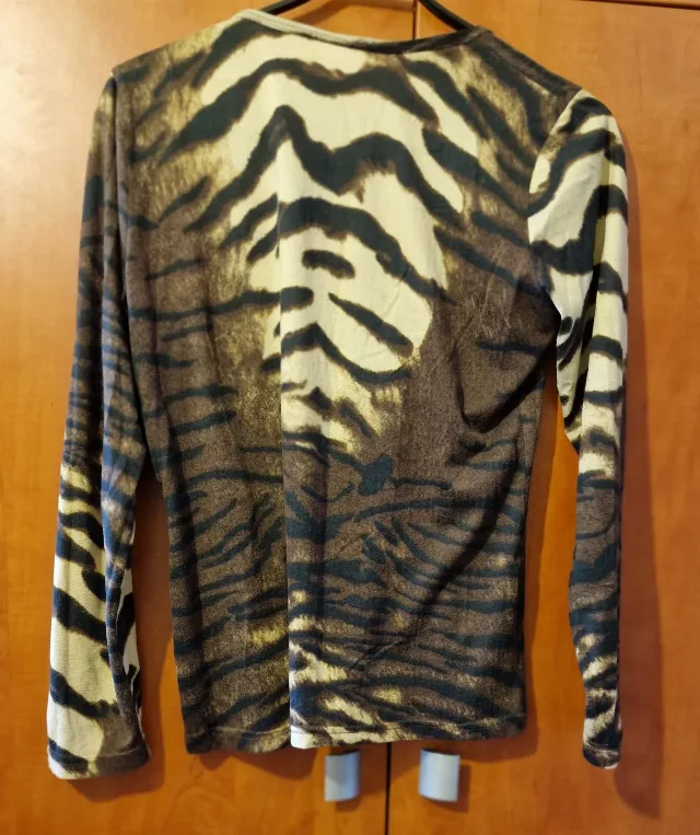 Credeo Collection, Bluza cu mânecă lungă, imprimeu tigru, 46 – fotografia 2 din 2