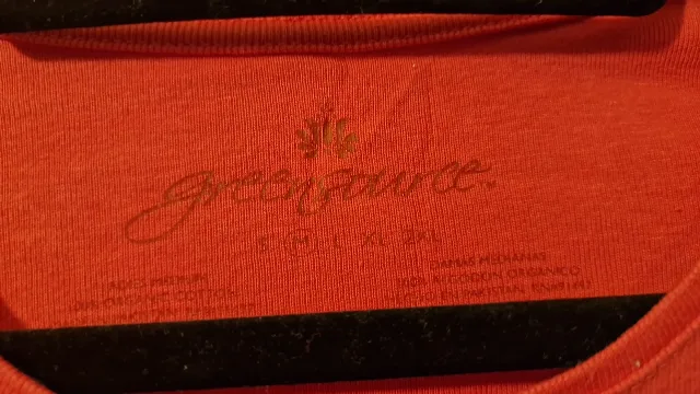 Green Source, Tricou de damă de culoare corai, M – fotografia 4 din 4