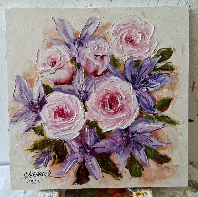 Clematis si trandafiri roz – Beius, Bihor