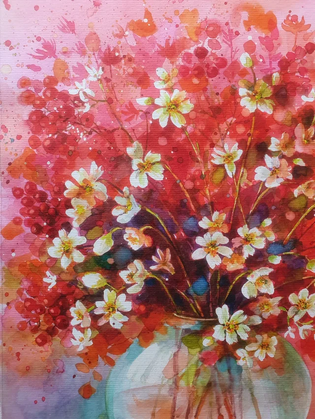 Tablou Buchet flori roșii – fotografia 2 din 7