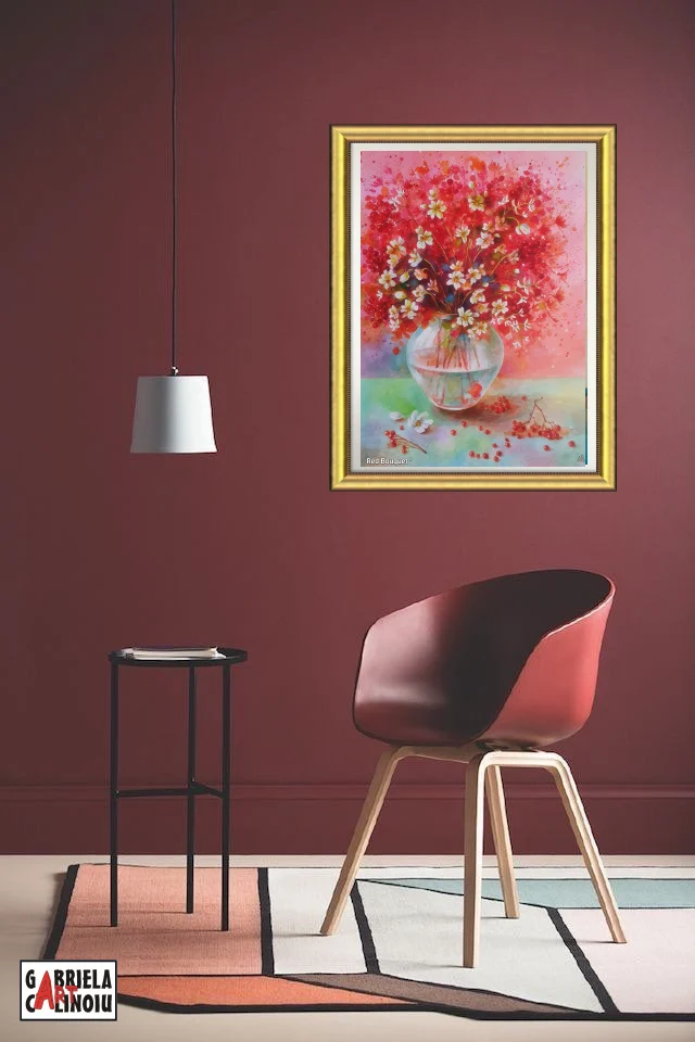 Tablou Buchet flori roșii – fotografia 5 din 7