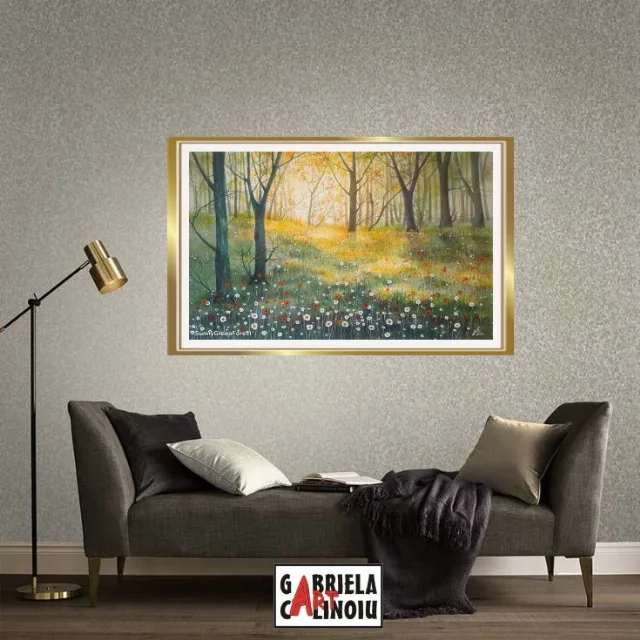 Tablou peisaj pădure – fotografia 5 din 5