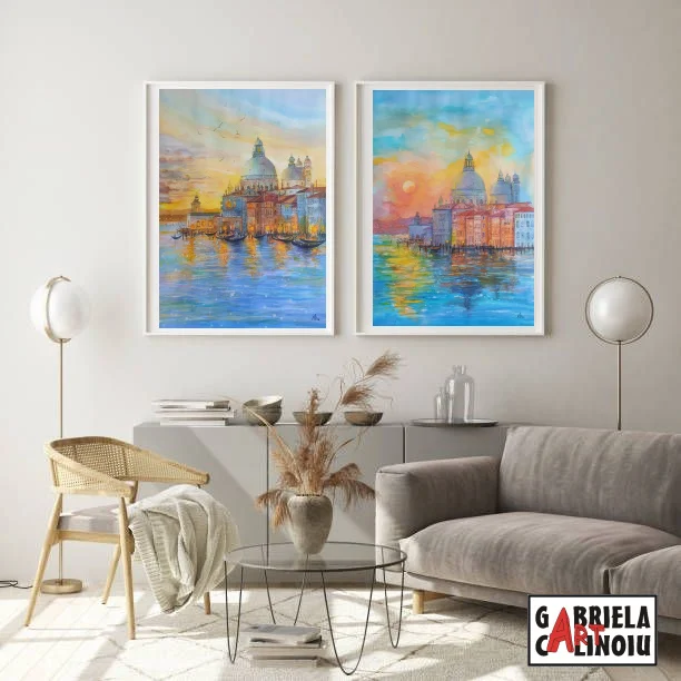 Tablou peisaj marin cu Veneția – fotografia 4 din 6