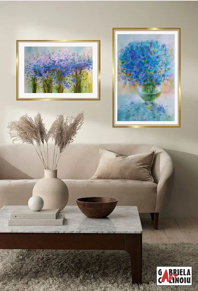 Buchet flori albastre de câmp – fotografia 3 din 5