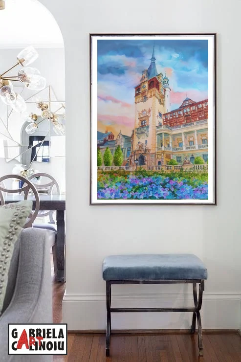 Tablou Castelul Peleș Primavara – fotografia 3 din 6