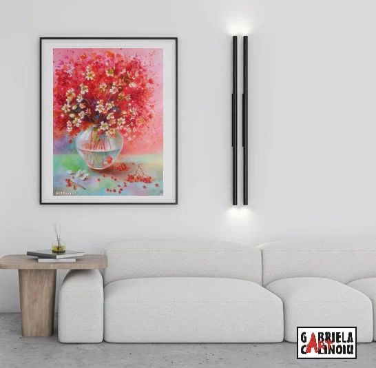 Tablou Buchet flori roșii – fotografia 3 din 7