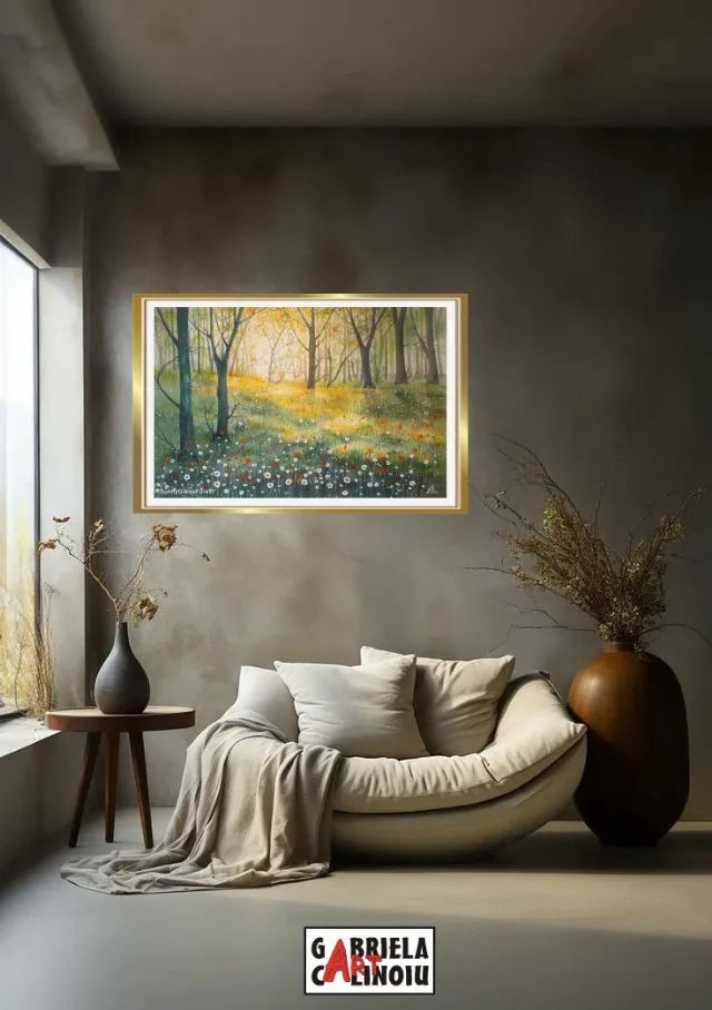 Tablou peisaj pădure – fotografia 3 din 5