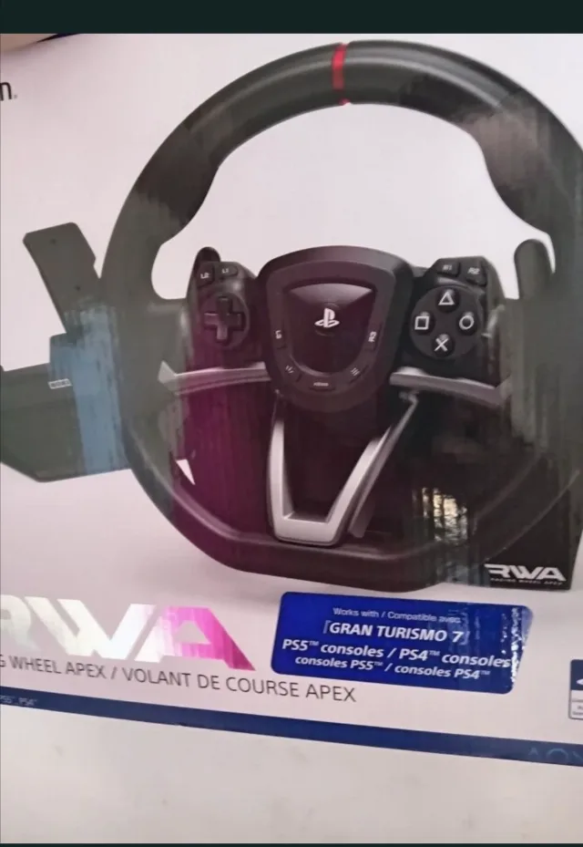 Volan, pedale și suport metalic reglabil pentru PS4/PS5 – fotografia 7 din 8
