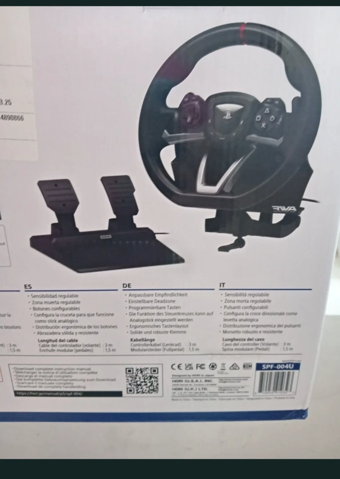 Volan, pedale și suport metalic reglabil pentru PS4/PS5 – fotografia 6 din 8
