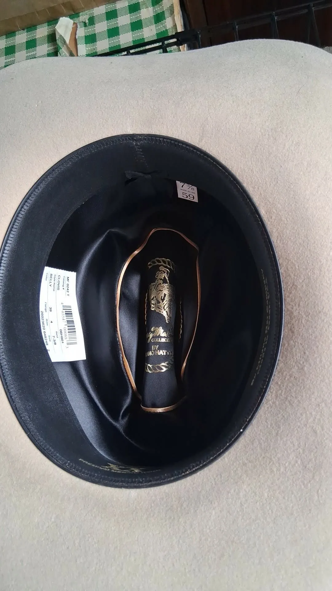 Pălărie western originală Larry Mahan’s Hat Collection, fabricată în Texas de Milano Hat Co.. – fotografia 4 din 4