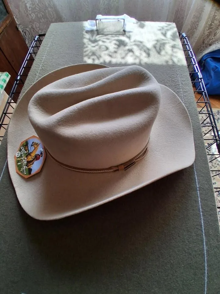 Pălărie western originală Larry Mahan’s Hat Collection, fabricată în Texas de Milano Hat Co.. – fotografia 1 din 4