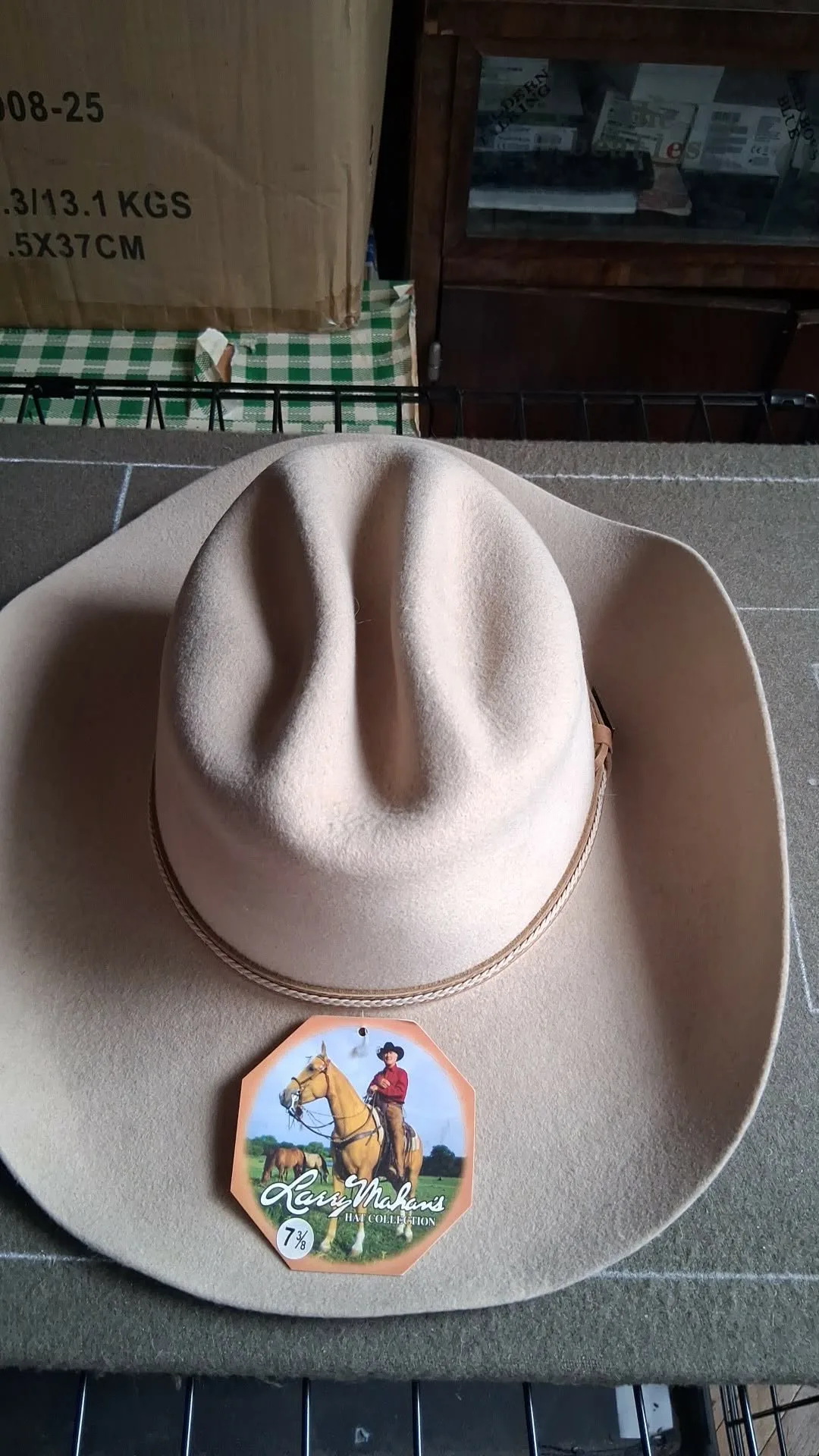 Pălărie western originală Larry Mahan’s Hat Collection, fabricată în Texas de Milano Hat Co.. – fotografia 2 din 4