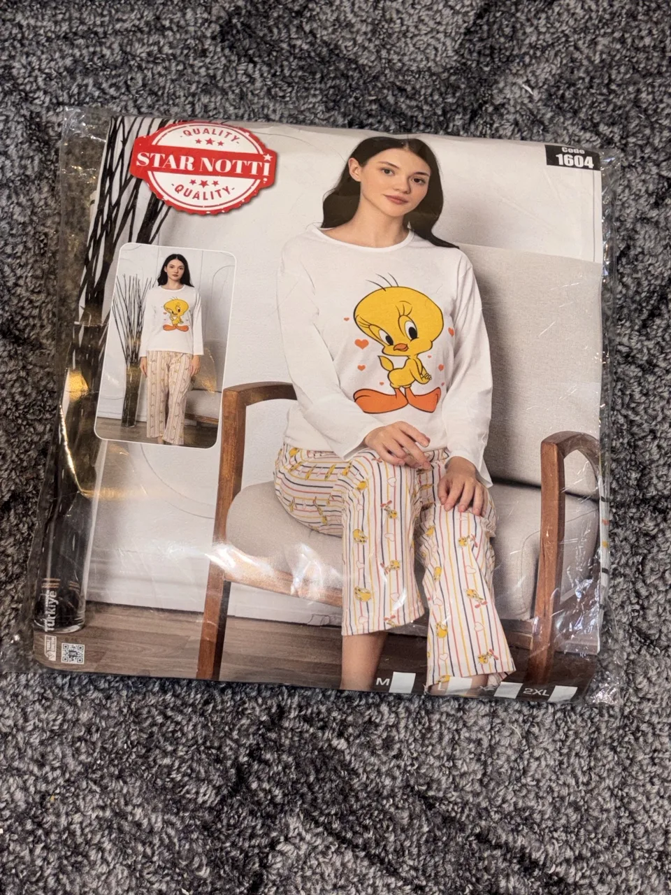 Pijama damă Tweety | bumbac – fotografia 1 din 6