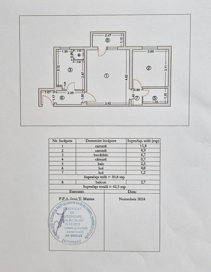 Apartament 2 camere, Astra - Berzei, disponibil imediat. – fotografia 2 din 8