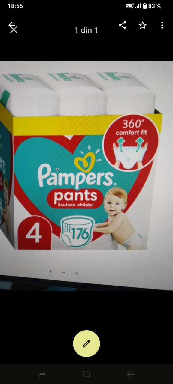Pampers chiloțel Nr 4 – Targu Mures, Mureș