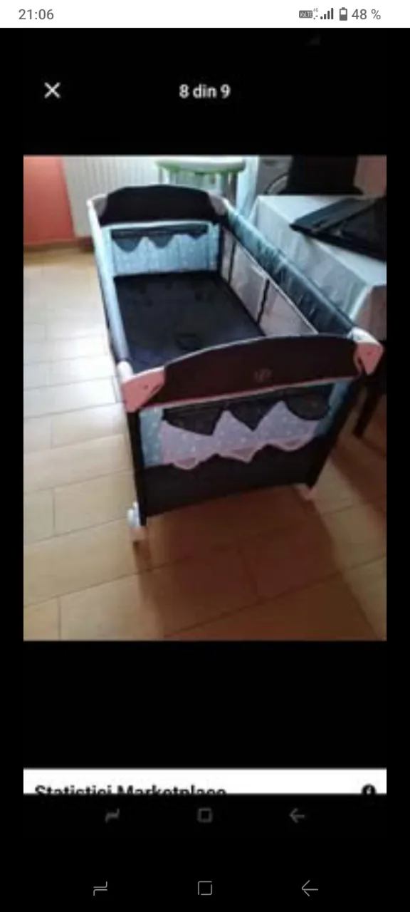 Pătuț nou Chippollino Merida cu laterală culisantă – fotografia 2 din 8
