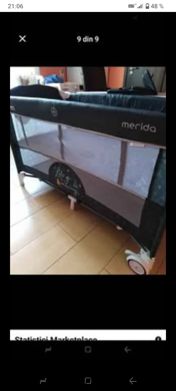 Pătuț nou Chippollino Merida cu laterală culisantă – fotografia 8 din 8
