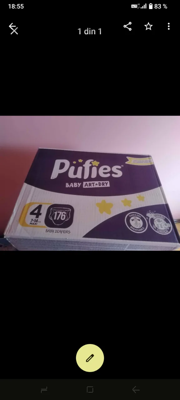 Scutece Pufies Nr 4 – fotografia 1 din 1